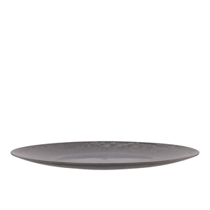 Melamine Grey Plate Round 40x40x2cm