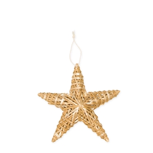 Christmas natural Star straw d20cm