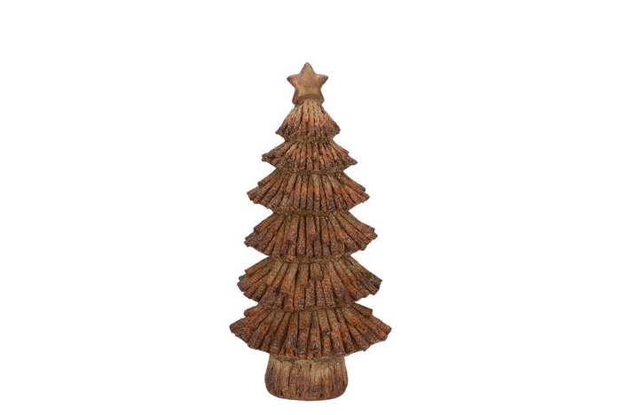 <h4>Wonderland Scottish Brown Tree Star 8x6x14cm Nm</h4>