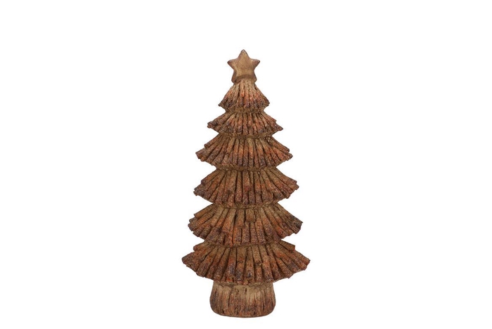 <h4>Wonderland Scottish Brown Tree Star 8x6x14cm</h4>