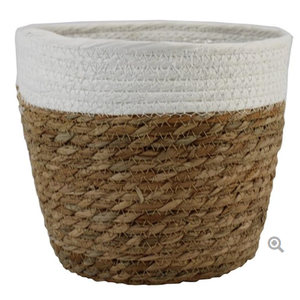 Panier a/bord blanc d17.5 h14cm es/15