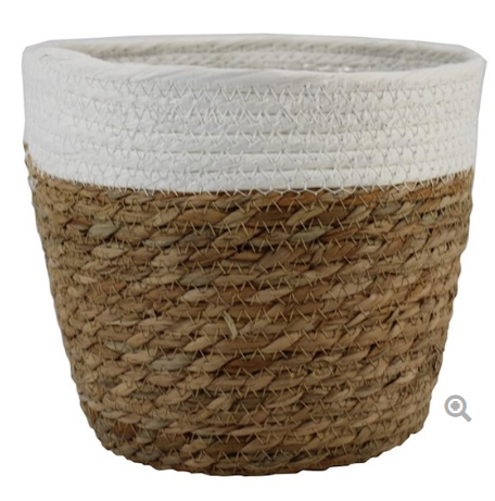 <h4>Panier a/bord blanc d17.5 h14cm es/15</h4>