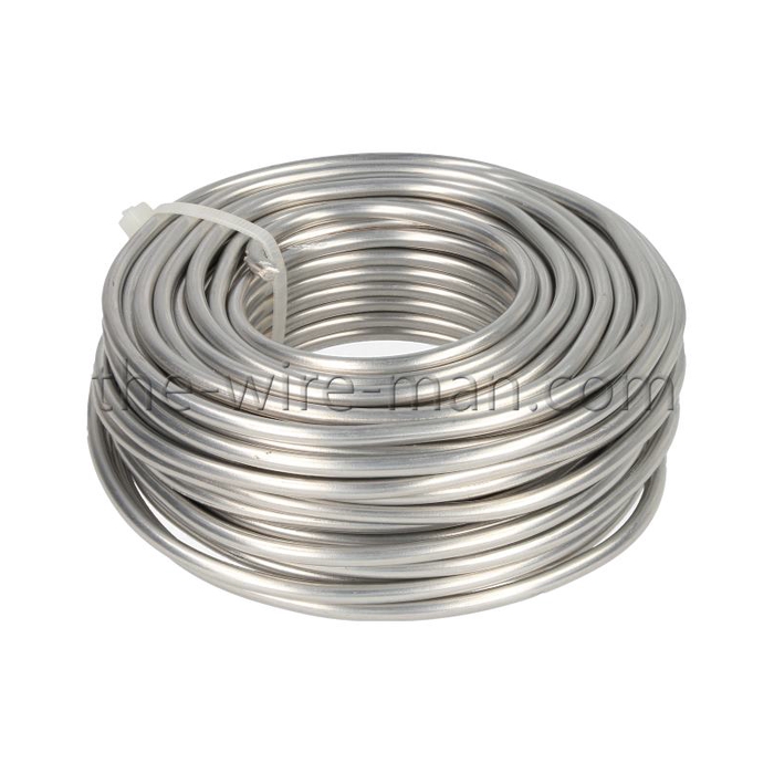 <h4>ALUMINIUM WIRE SILVER 5MM 19M 1KG</h4>