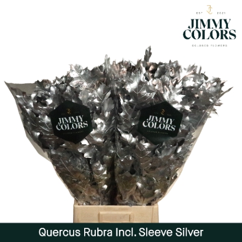 Quercus Rubra sleeve L80 Mtlc. Zilver