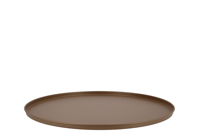 <h4>Coaster Matt Gold Tray Metal 46x46x2cm</h4>