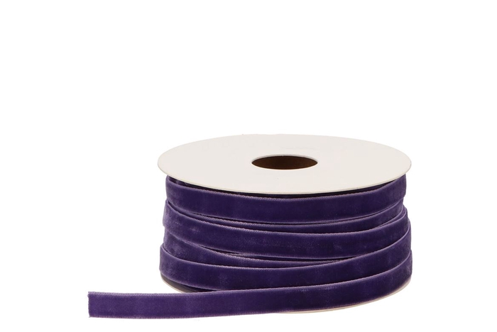 Ribbon Velvety 35 Purple 20mx9mm