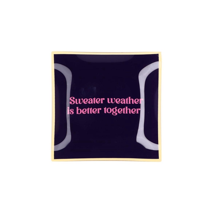 <h4>Plate Square Sweater Weather 18x18x2cm</h4>