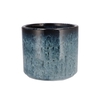 Javea Cilinder Pot Glazed Blue 20x18cm