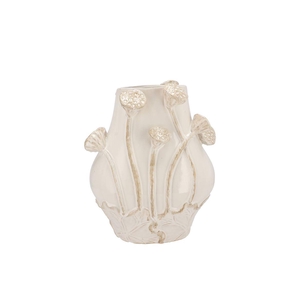 Mara White Vase Lotus 24x18x30cm Nm