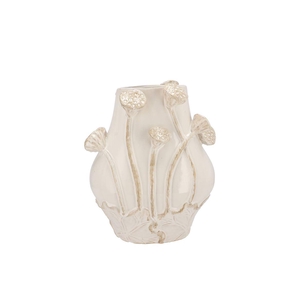 Mara White Vase Lotus 24x18x30cm Nm