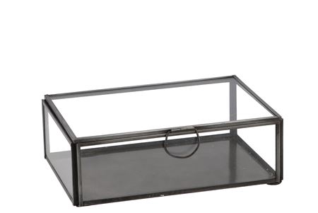 <h4>Amber Box Glas Black 18x12x6cm P/1</h4>