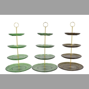 Dayah Green Mix Cake Shelf Ass 15/18/20/25x46cm