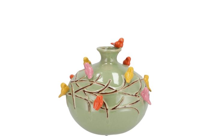 <h4>Bird Vase Tube Pistache 14x14x14cm</h4>