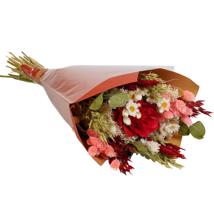 <h4>Dried Bouquet Romantic Artificial Red</h4>