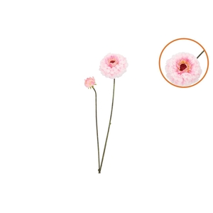 Silk Zinnia Pink 54cm