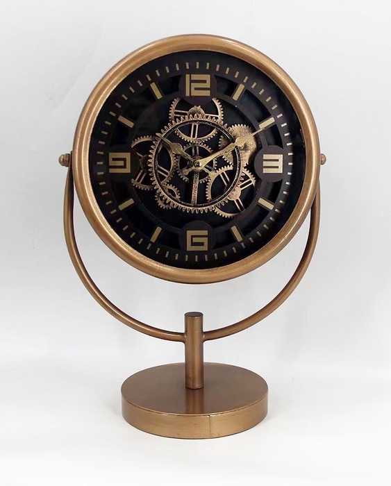 Clock Table 28x45cm Gold 21689