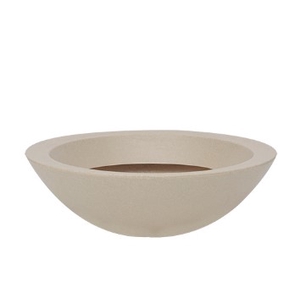 VASO MALTA BOWL 54 X 17 CM GRANITO AREIA