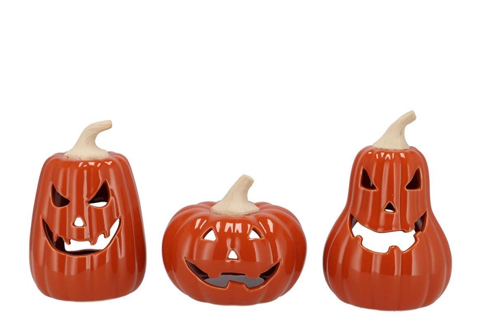 <h4>Jolie Scottish Orange Pumpkin T-light 13x13x19cm</h4>