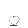 Wedding Glass Heart 2tube d3.5*10cm