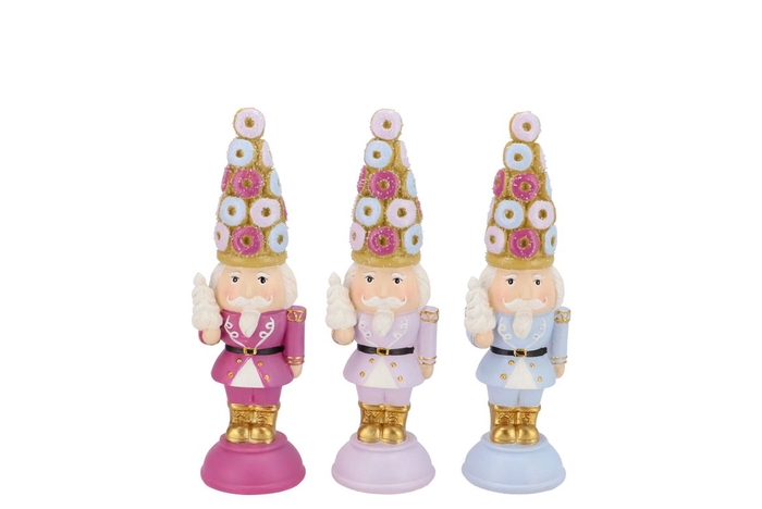 <h4>Candy Nutcracker Pink/lila Soldier Decoration 10x9x20cm</h4>