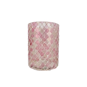 Glowing Mosaic Pink Mix T-lights 10x15cm