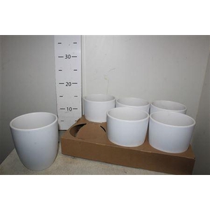 Keramische Pot H% Hugo White Matte