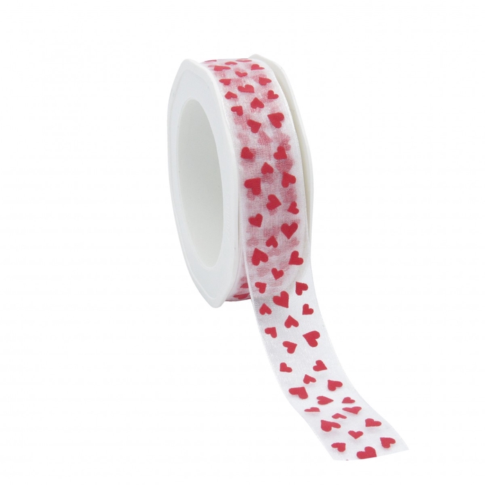 <h4>Bruiloft Lint Sweet hearts 25mm 20m</h4>