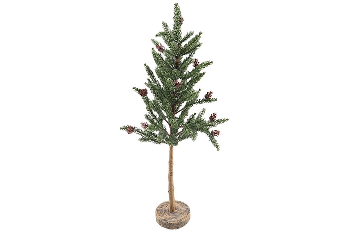 <h4>Pine Cone Tree on stem Green</h4>