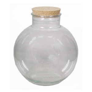 Glass Terrarium Ball vase+cork d13/31*30cm