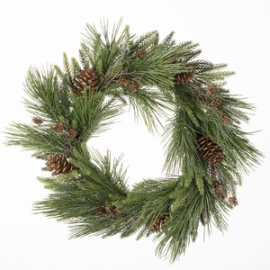 AF Wreath Pine Cone D60cm Gree