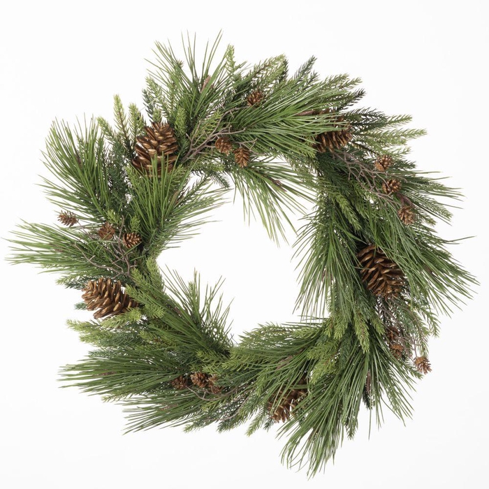 <h4>AF Wreath Pine Cone D60cm Gree</h4>