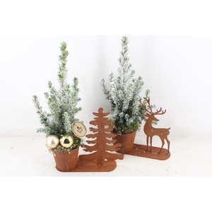 arr2 PL - Roest standaart kerstfiguren mix x8