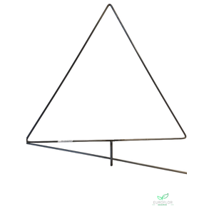 METAL FRAME DRIEHOEK 70X70X70 OP STAAF 180CM