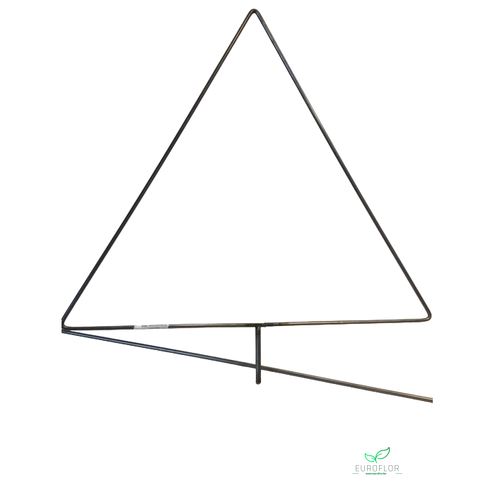 <h4>METAL FRAME DRIEHOEK 70X70X70 OP STAAF 180CM</h4>