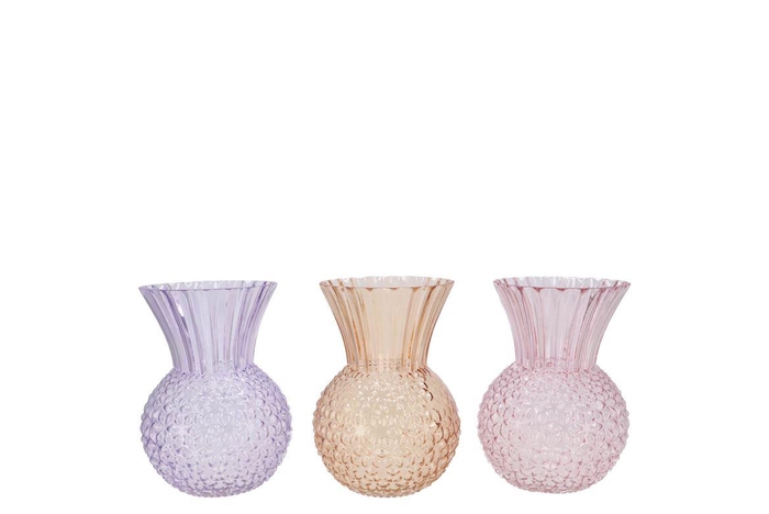 <h4>Senna Dreamy Pastel Mix Vase Ass 13x18cm</h4>