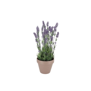 Silk Lavender Purple Pot Terra L 32x32x53cm