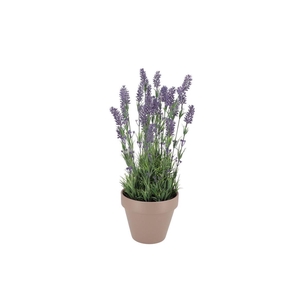 Silk Lavender Purple Pot Terra L 32x32x53cm