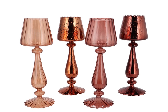 <h4>Luce Scottish Spice T-light Holder Ass 11x11x28cm</h4>