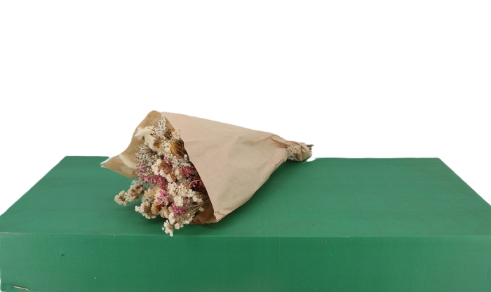 <h4>DRIED BOUQUET WHITE / PINK 50CM BOX</h4>