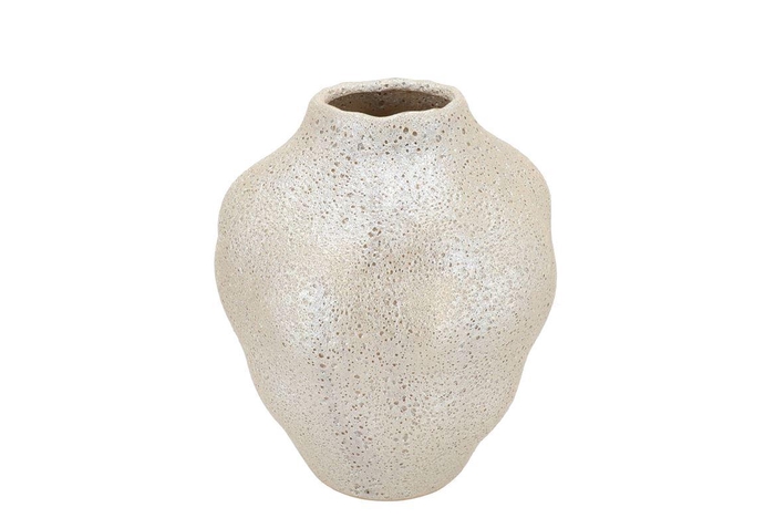 Dana White Pearl Moonface Vase Bubble 25x25x30cm