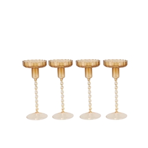 Jules Natural Brown Candle Holder Ass 9x17cm Nm