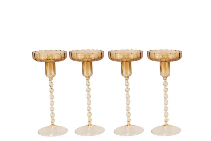 Jules Natural Brown Candle Holder Ass 9x17cm