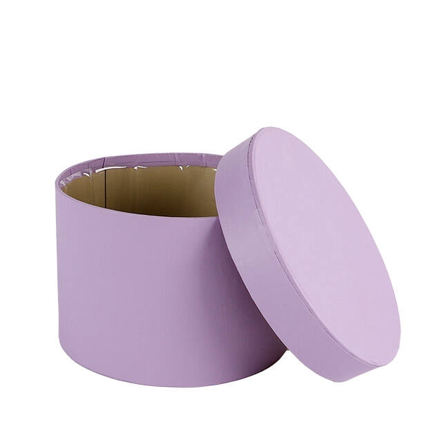 <h4>Hat box Pastel carton 14xH10cm purple</h4>