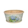 Wood Hydrangea tray d22*11cm