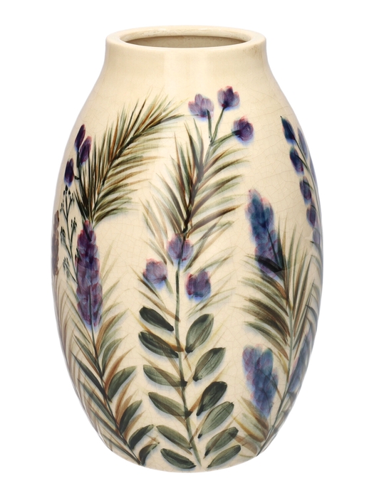 <h4>DF03-741353300 - Vase Floria d9/16.5xh25.5 beige</h4>