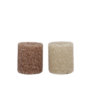 Lexie Cozy Sand Candle Holder Straight Ass 8x8x10cm
