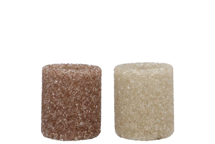 <h4>Lexie Cozy Sand Candle Holder Straight Ass 8x8x10cm</h4>