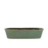 Iron Stone Green Glazed Oval Pot 32x10x8cm Nm