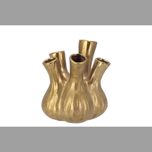 Aglio Gold Vase 17x20cm