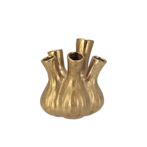 Aglio Gold Vase 17x20cm